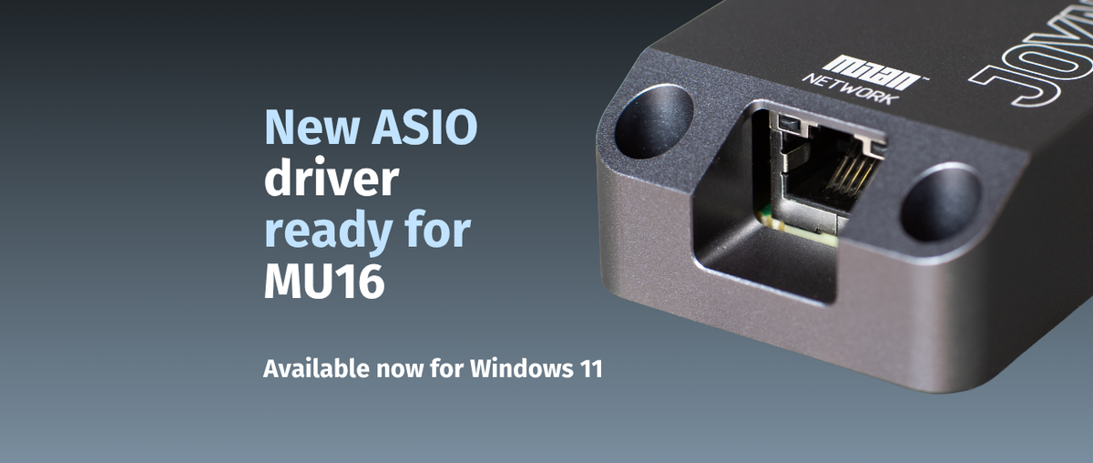 MU16 ASIO Driver for Windows 11 Now Available