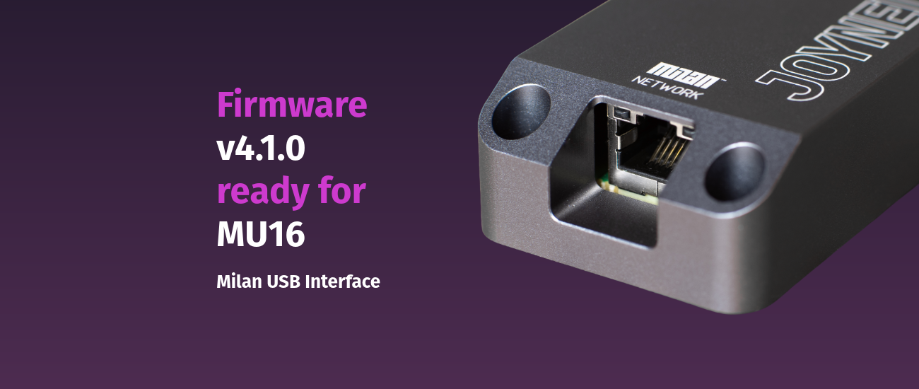 MU16 Firmware v4.1.0 Is Now Available